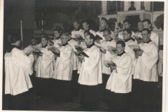 Datering 1960. Mannenkoor